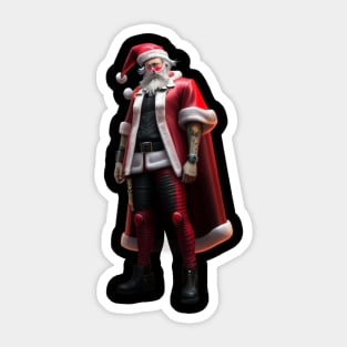 Cyberpunk Santa Claus Sticker